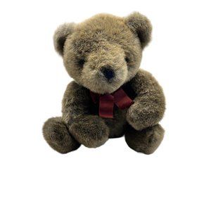 Vintage Mary Meyer Brown Jointed Teddy Bear Townshend Vermont 14" Plush Stuffed